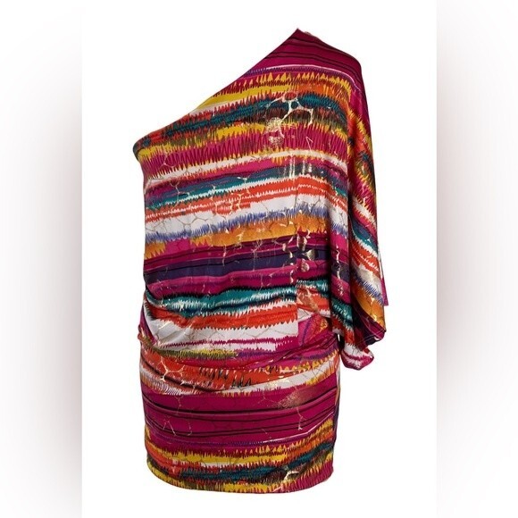 Topia Multi Color Sexy Y2K Mini Dress/Top Size Small - Picture 5 of 7